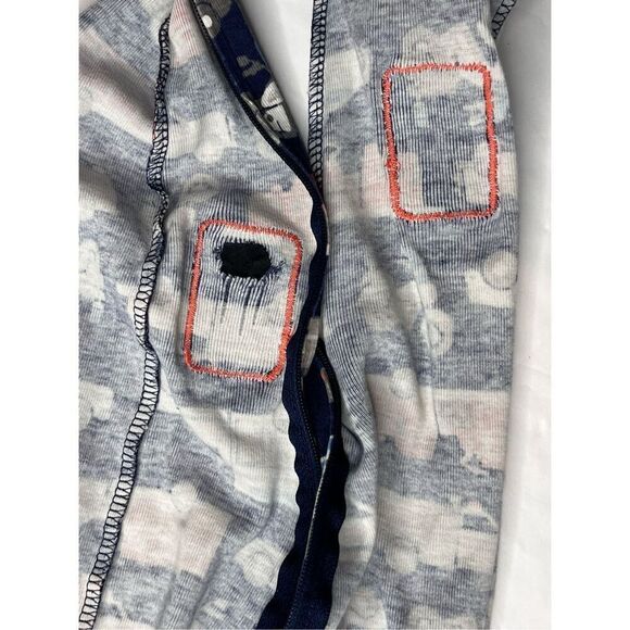 Carter's (2) Footies Sleepers Police Fire EMS Flamingo Striped Zippy 24 months - Picture 8 of 9